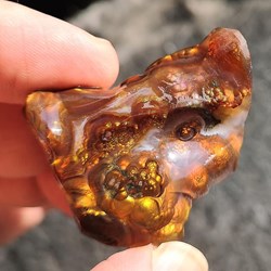 Agate de feu, Mexique.