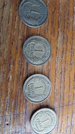 4 pieces 1 franc