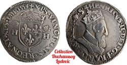 Teston Henri II 1554 Bayonne