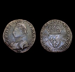 CHARLES IX Teston, 2e type, 1567 M