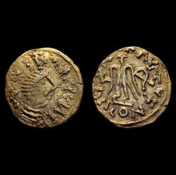 ROYAUME FRANC DE BOURGOGNE - Triens à la boucle perdue