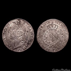 LOUIS XV ½ écu au bandeau 1757 W