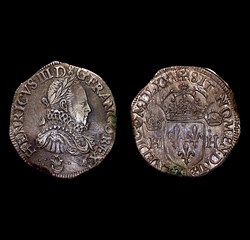 HENRI III Teston 1575 K