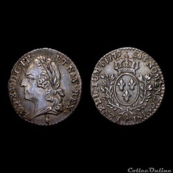 LOUIS XVI 20ème d'écu à la vieille tête 1779 A