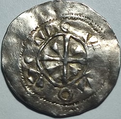 Pomerania - imitation denar of Łupawa type
