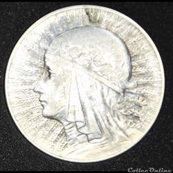 5 zlotych 1934 tête de femme