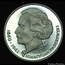 100 zlotych 1975 Paderewski
