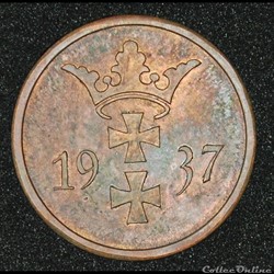 2 pfennige 1937 Danzig
