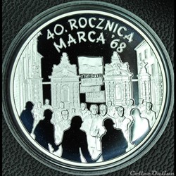 10 zlotych 2008 40 ans de mars 68