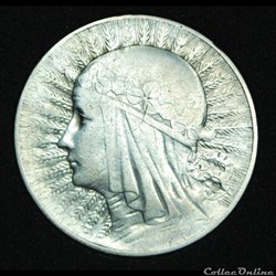 5 zlotych 1933 tête de femme