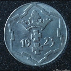 10 pfennige 1923 Dantzig