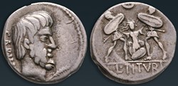 L. Titurtius | 89 BCE | Sabinus/Tarpeia