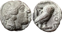 Attica (Athens, Eastern Style) | 455-449 BCE? | Athena/Owl
