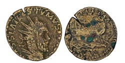 Postumus - Imitative?, Double Sestertius