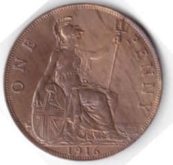 George V | 1916 | Penny