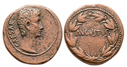 Augustus | 27-23 BCE |  Bust/Laurel wreath