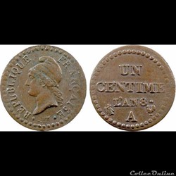 1 centime 1797 Dupre