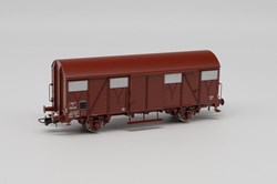 Wagon couvert à 2 essieux K 336050 SNCF rouge UIC Jouef HJ6122