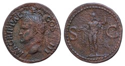 AGRIPPA Struck under Caligula, 37-41 AD AE As