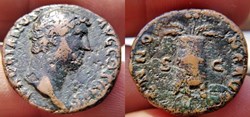 Hadrian AE As Modius 117-138 AD