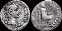Tiberius Ar Denarius “Tribute Penny” 14-37 AD