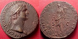 DOMITIAN AE Dupondius 81-96 AD
