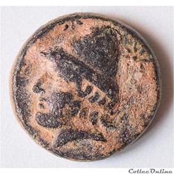 TROADE - BIRYTIS, AE bronze au "Cabire et au Pilon", vers 300 av. J.-C