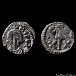 Constans II émis à Carthage (641-668) Demi Follis Sear 1060
