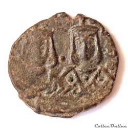 Michel II d'Amorium et Théophile (821-829), follis AE, Syracuse