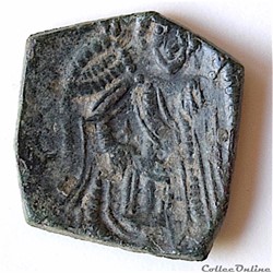 EMPIRE LATIN DE CONSTANTINOPLE Aspron trachy (1204-1261 A.D)