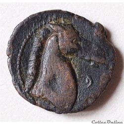 ZEUGITANE - CARTHAGE Shekel ou Unité de Bronze (300 - 264 av.jc)