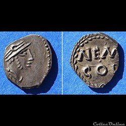 NEMAUSUS - NÎMES Obole NEM COL (40 - 27 Av. JC)