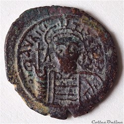 Maurice Tibère (582-602), Demi-Follis . Constantinople . Sear 497
