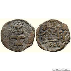 Constantin IV émis à Syracuse (668-685) Follis - Sear 1209