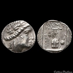 Ligue Lycienne (vers 167-100 av. jc.) Olympos. Hemidrachm à la Lyre