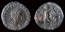 VALENTINIEN II. (375-392 AD). demi-centenionalis. Thessalonique