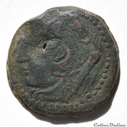 GADIR / GADES, Chalque de bronze à la tête de Melqart et au thon Ier siècle avant J.-C