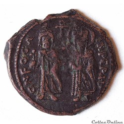 Phocas & Léontia (602 - 610) Follis Antioche (Année I)