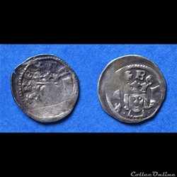 Bela IV (1235 - 1270 A.D) Obole (1/2 denier)