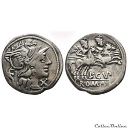 Denier CUPIENNIUS "aux Dioscures" 147 av.jc . Atelier de Rome
