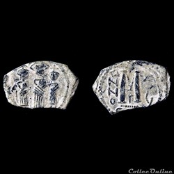 Pseudo byzantine aux trois empereurs (638-643) "Cyprus Imitations" Pottier Classe I