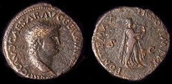 NERON - As Apollon à la Lyre - Lyon - RIC 416