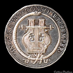 LYON Jeton en argent du Cercle littéraire 1809