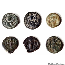 6 Arabo-Byzantines de Syrie "Califat MU'AWIYA" 660 à 680 A.D "POUR COMPARAISONS"
