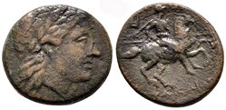 IONIA. Kolophon Unité de Bronze au Cheval et à la Lyre (IVè Siècle av.JC-)