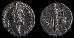 ANTONIN LE PIEUX As - Rome - RIC 826