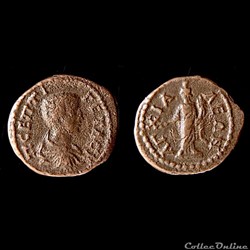 Thrace. Anchialos. Geta "as" (assarion) Caesar AD 197-209.