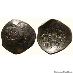 Alexis III "Ange" au Christ, (1195-1204) Trachy Constantinople Sear 2012 (Var. A)