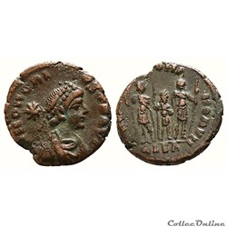 Honorius Æ 13 Nummus. Alexandria, AD 406-408