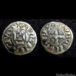 Denier tournois (1245) de Louis IX dit "St Louis" (1226 - 1270 )